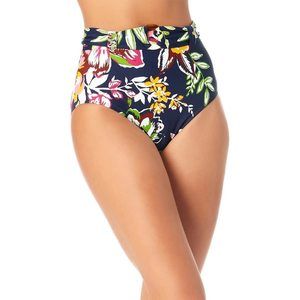 Anne Cole Soft Belted High-Waist Bottoms Multi XS